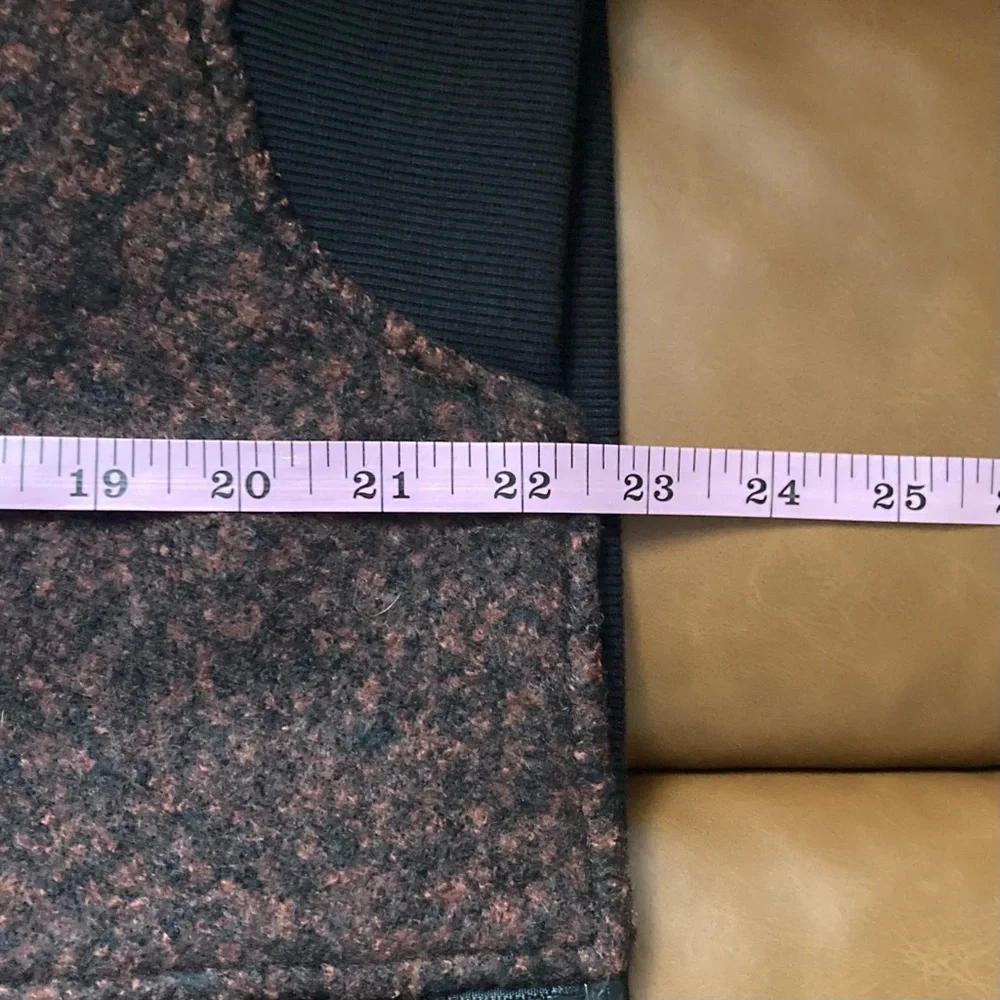 MPG US M Mondetta Women Performance Bomber Jacket Speckled Brown Black Classic - Picture 8 of 8